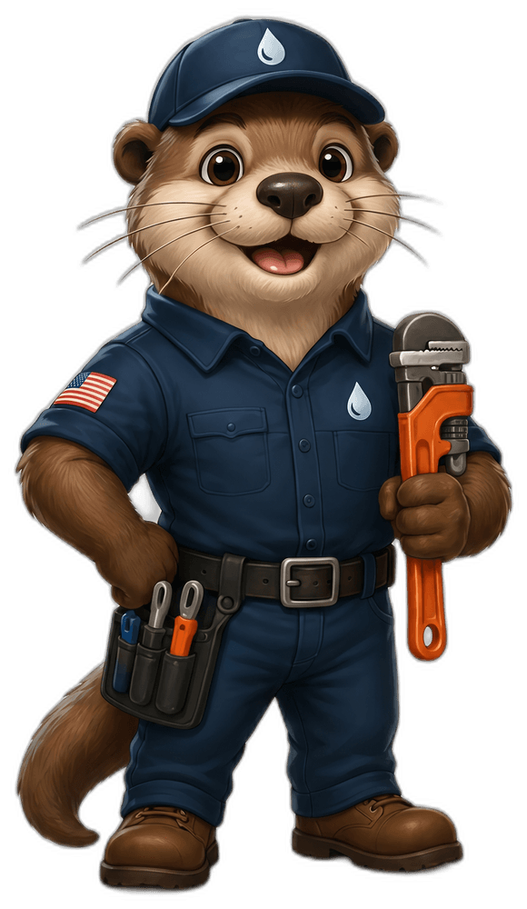 Otto the Otter, the official Sweetwater Plumbing mascot