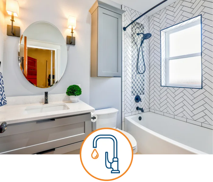 Renovated residential bathroom
